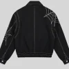 Sp5der x Opium ComplexCon 2026 Contrast Stitch Black Denim Jacket