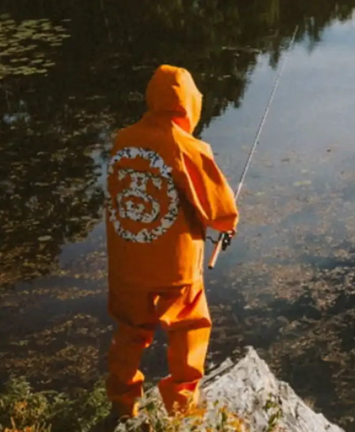 Stüssy x Denim Tears Fall Winter 2026 Collection Orange Hooded Jacket