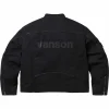 Supreme Vanson Letters Cordura Black Cotton Jacket On Sale Back View