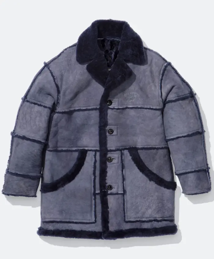 Supreme x Martine Rose Jeff Hamilton Shearling Coat Grey
