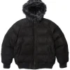 Supreme x Timberland Fur Hooded Puffer Jacket Black