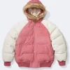 Supreme x Timberland Fur Hooded Puffer Jacket Pink