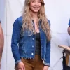 Sydney Sweeney on Movie Set The Housemaid Secret Blue Denim Jacket On Sale