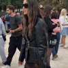Tamara Kalinic Paris Fashion Week 2026 Black Crocodile Leather Jacket