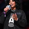 Team Atlanta VS NY Liberty Syleena Johnson Black Bomber Jacket