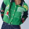 The Celebrity Traitors S02 Sharon Rooney Football Print Cardigan