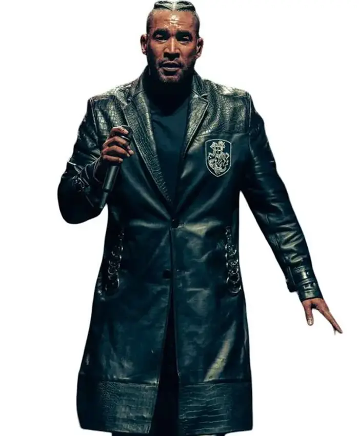 The Last King World Tour Don Omar Black Leather Coat