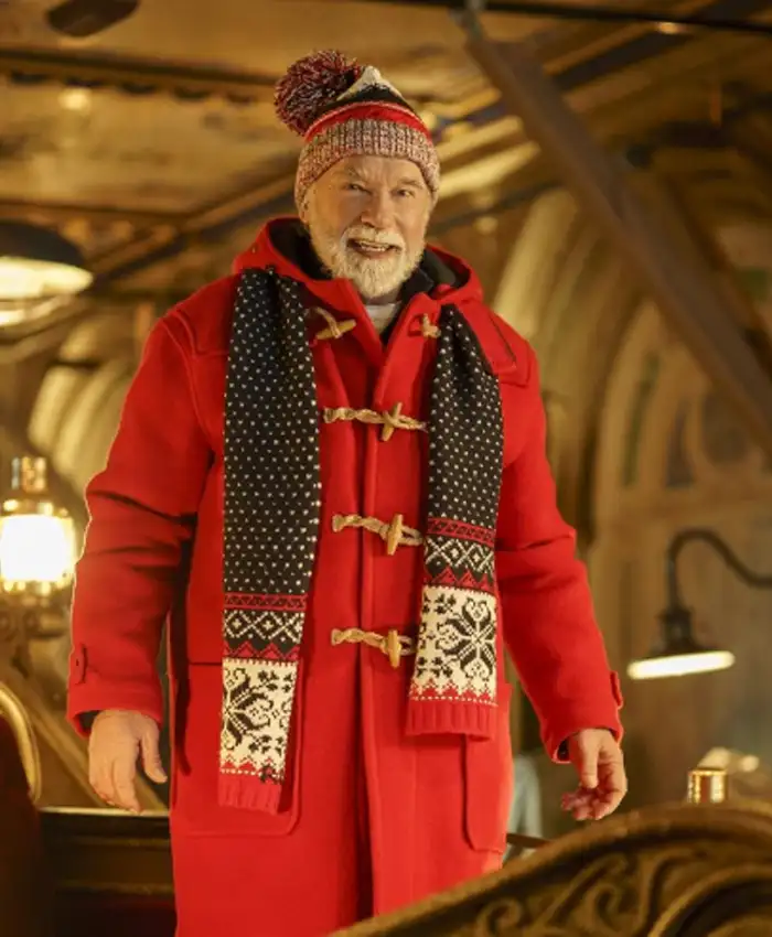 The Man with the Bag Arnold Schwarzenegger Red Coat