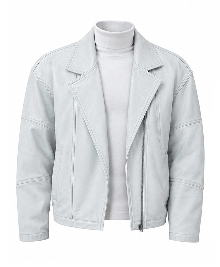 The Shards Terry Schaffer Biker Leather Jacket