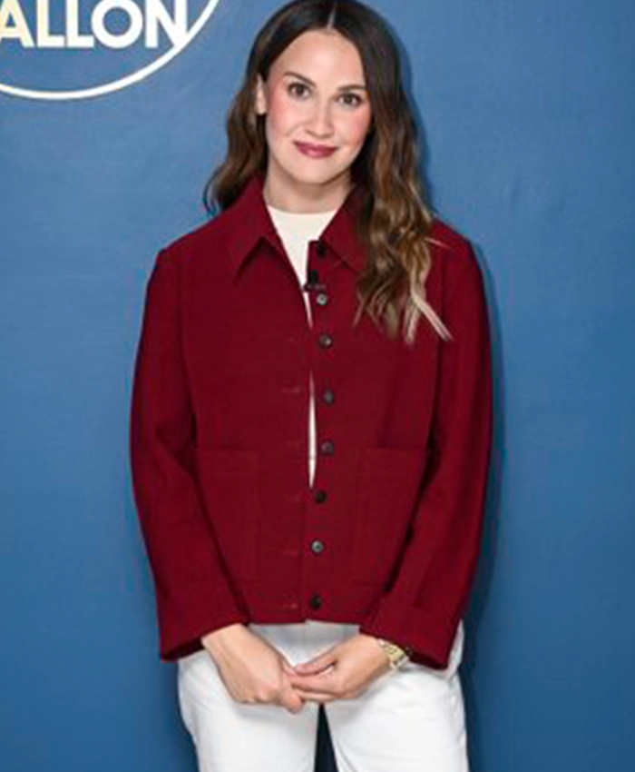 The Tonight Show Meredith Hayden Maroon Jacket