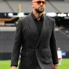 Travis Kelce Allegiant Stadium 2026 Black Striped Blazer For Sale