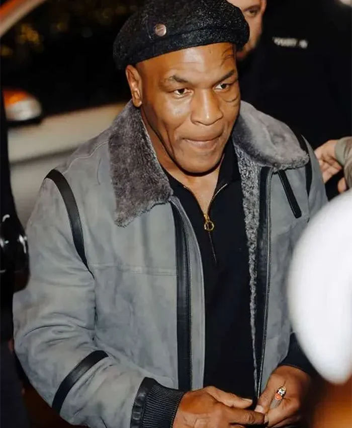 Tyson 2026 Mike Tyson Grey Suede Jacket