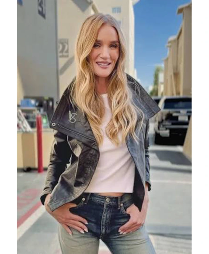 VSFS 2026 Rosiehw Brown Leather Jacket For Men and Women Front