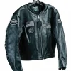 Vanson x Planes Black Leather Moto Jacket