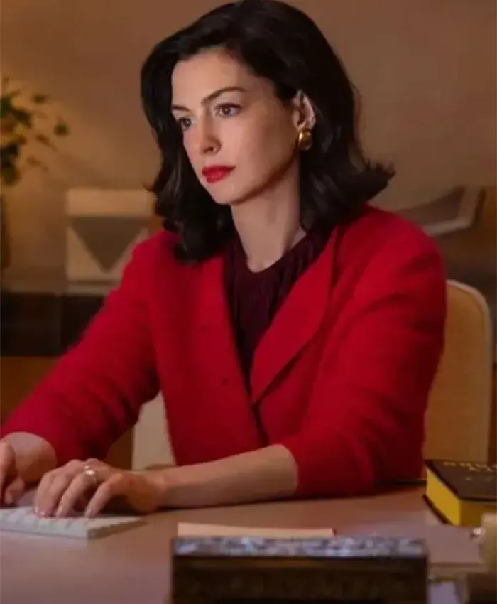 Verity Anne Hathaway Red Cardigan