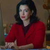 Verity Crawford Movie Verity 2026 Anne Hathaway Red Wool Cardigan