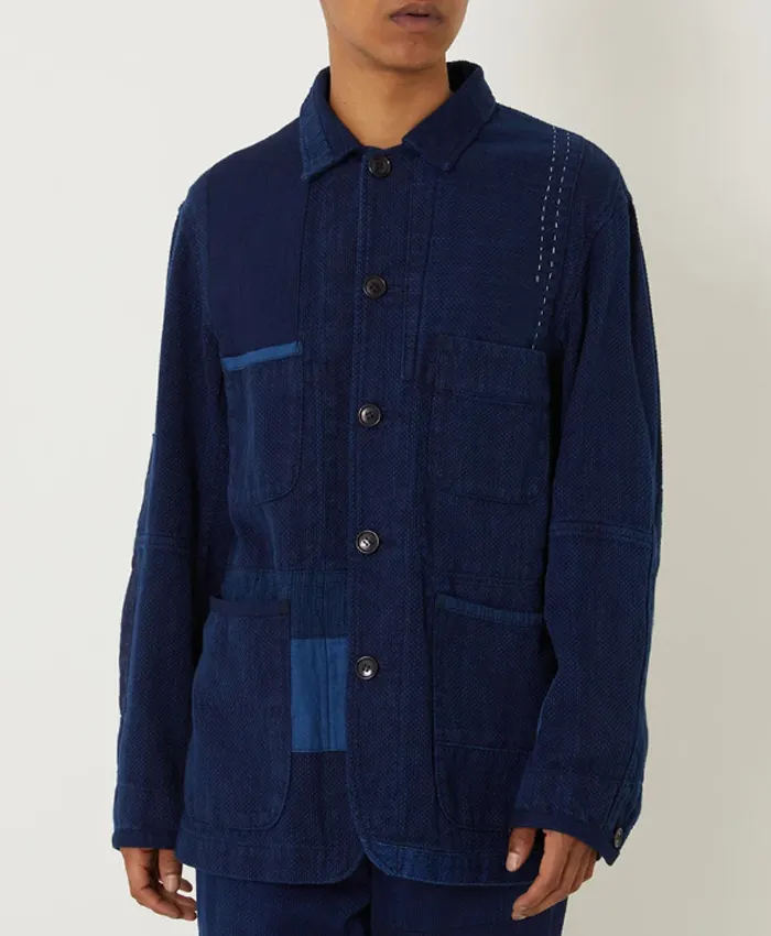 Vintage Blue Japan 1970s Work Jacket at Discounted Price