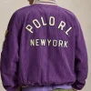 WNBA-Atlanta-Dream-vs-Golden-State-Valkyries-Finals-Game-6-Young-Dro-Corduroy-Purple-Letterman-Jacket-back-view