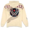 WWE Friday Night SmackDown 2026 CM Punk Lightning Fists Beige Hoodie Back