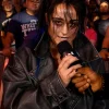 WWE Monday Night Raw 2026 Lyra Valkyria Black Oversized Leather Jacket