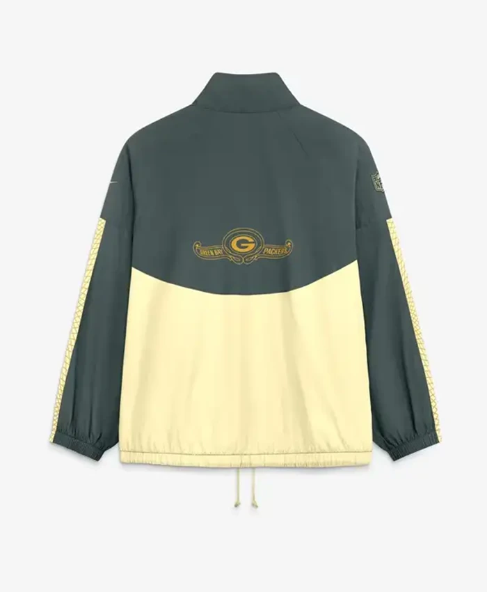 Women’s Green Bay Packers Nike Green 2026 Rivalries Collection Oversized Full-Zip Jacket Back
