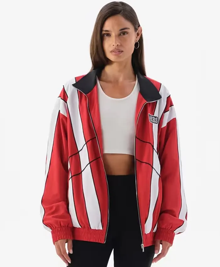 NFL San Francisco 49ers x Off Season Scarlet Windbreaker Jacket
