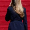 XI Summit 2026 White House Melania Trump Navy Blue Belted Coat Back