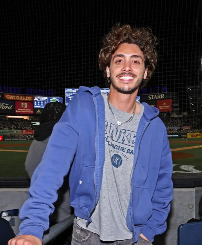Yankee Stadium Antonio Cipriano Blue Hooded Jacket
