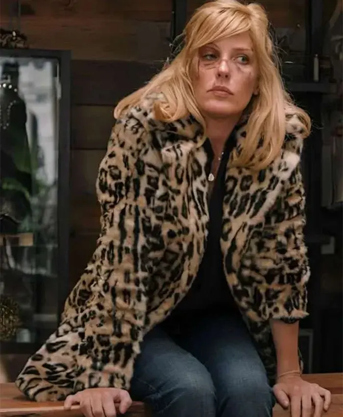 Yellowstone S02 Beth Dutton Leopard Print Fur Coat