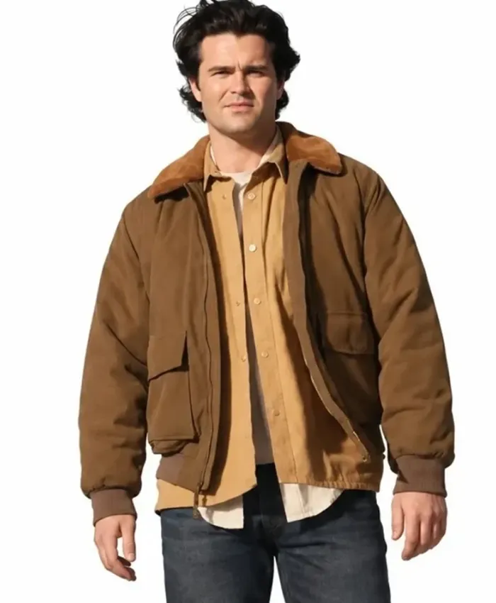 You Cant Leave Spencer Boldman Shearling Collar Jacket