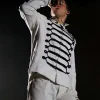 Yung Lean Stage Performance White Military Costume Jacket On Sale