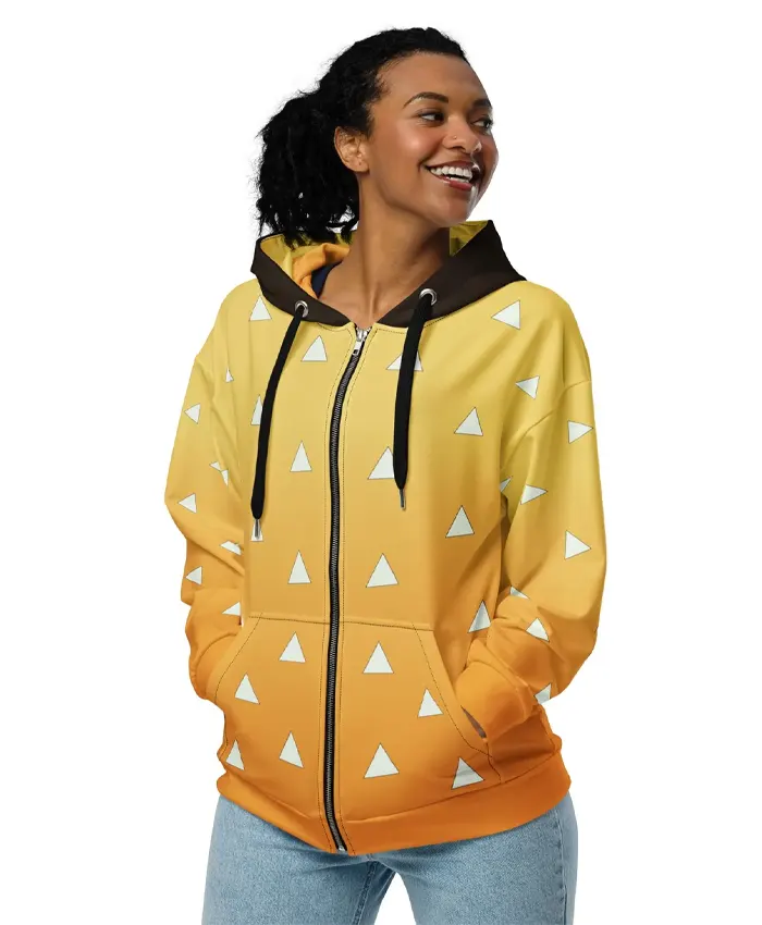 Zenitsu Demon Slayer Hooded Jacket for Women