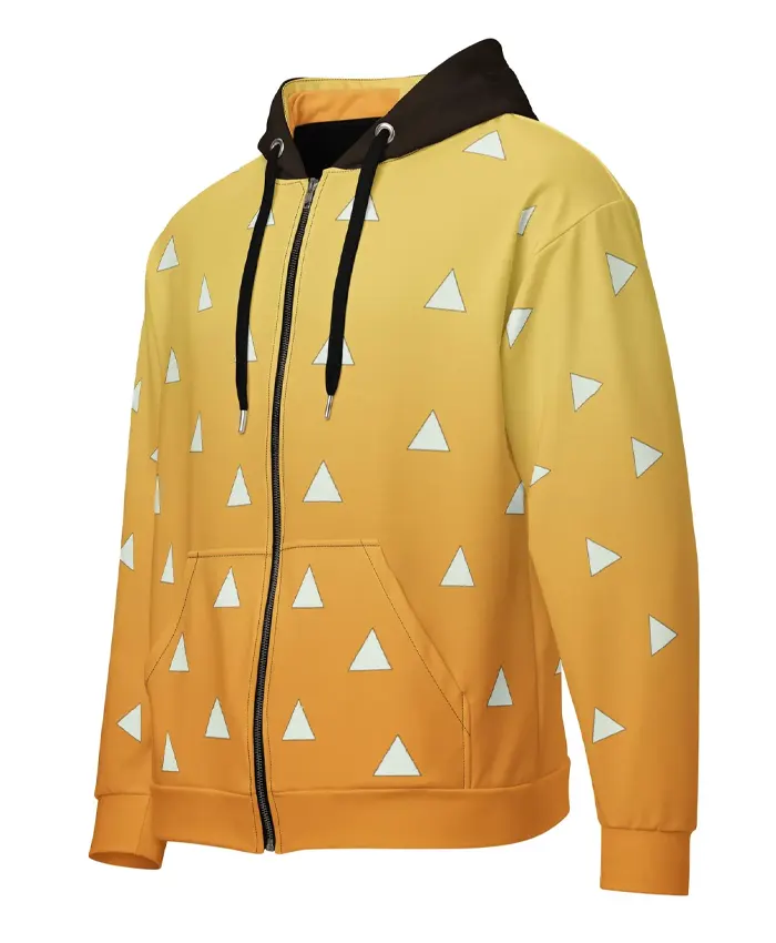 Zenitsu Demon Slayer Jacket With Hood