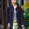 Zoe Kravitz NYC 2026 Black Coat